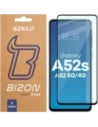 Szkło hartowane Bizon Glass Edge Duo do Samsung Galaxy A52s / A52 5G / A52 4G czarna ramka [2 PACK]