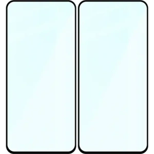 Szkło hartowane Bizon Glass Edge Duo do Samsung Galaxy M35 5G / A35 5G / A55 5G czarna ramka [2 PACK]