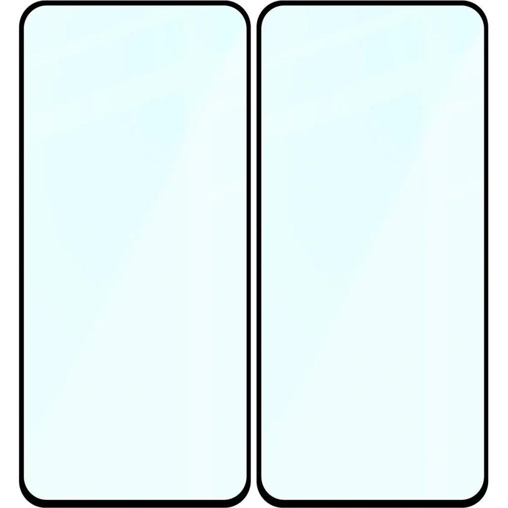 Szkło hartowane Bizon Glass Edge Duo do Samsung Galaxy M35 5G / A35 5G / A55 5G czarna ramka [2 PACK]