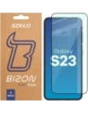Szkło hartowane Bizon Glass Edge Duo do Samsung Galaxy S23 czarna ramka [2 PACK]