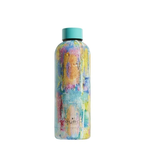 Kup Butelka termiczna ze stali nierdzewnej Puro Hot&Cold 500ml (StreetArt - Paint Light Blue) - PUR170BLU - {ean13} - Sklep Home Screen