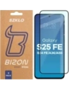 Szkło hartowane Bizon Glass Edge Duo do Samsung Galaxy S25 FE / S24 FE / A36 5G / A56 5G czarna ramka [2 PACK]