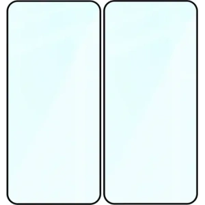 Szkło hartowane Bizon Glass Edge Duo do Samsung Galaxy S25 FE / S24 FE / A36 5G / A56 5G czarna ramka [2 PACK]