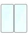 Szkło hartowane Bizon Glass Edge Duo do Samsung Galaxy S25 FE / S24 FE / A36 5G / A56 5G czarna ramka [2 PACK]