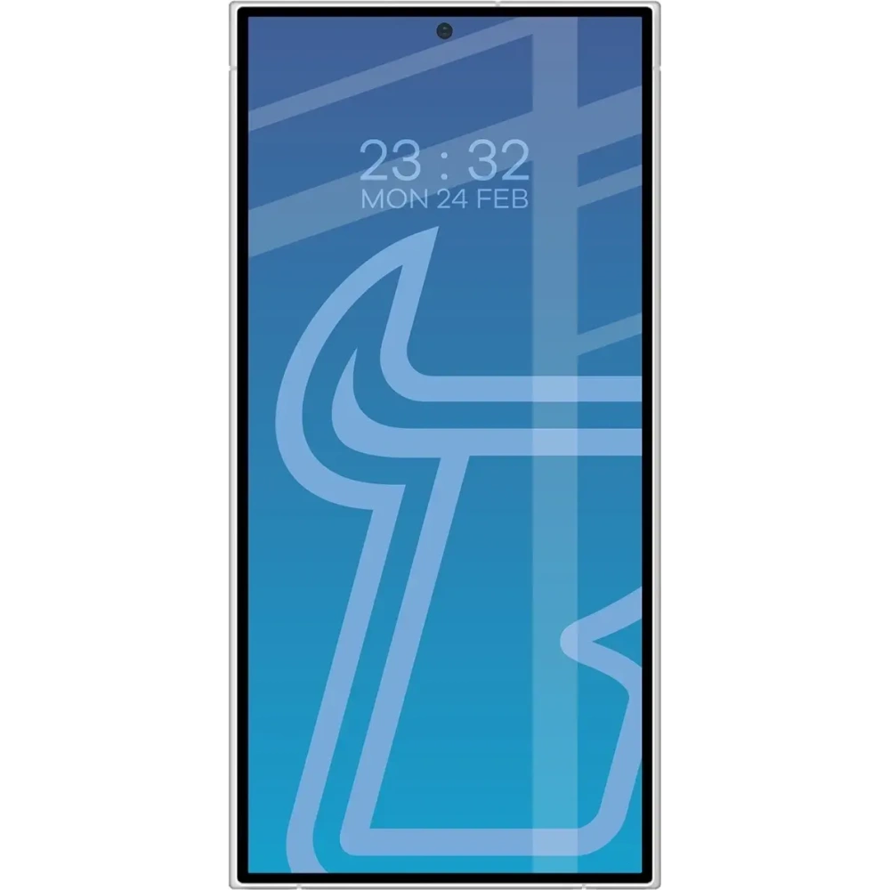 Szkło hartowane Bizon Glass Edge Duo do Samsung Galaxy S24 Ultra czarna ramka [2 PACK]