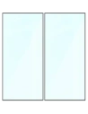 Szkło hartowane Bizon Glass Edge Duo do Samsung Galaxy S24 Ultra czarna ramka [2 PACK]