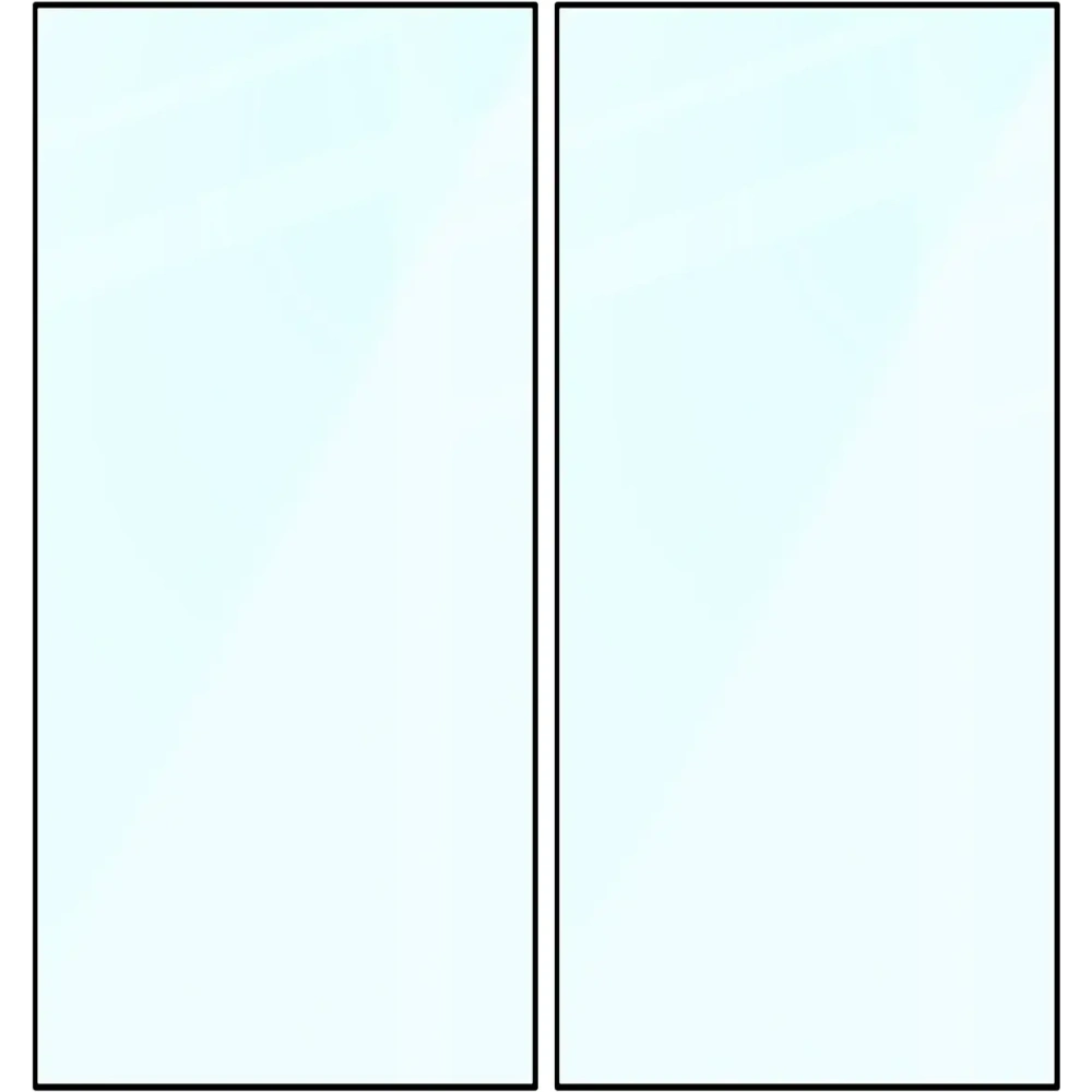 Szkło hartowane Bizon Glass Edge Duo do Samsung Galaxy S24 Ultra czarna ramka [2 PACK]