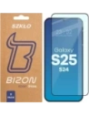 Szkło hartowane Bizon Glass Edge Duo do Samsung Galaxy S25 / S24 czarna ramka [2 PACK]