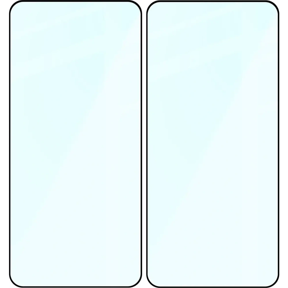 Szkło hartowane Bizon Glass Edge Duo do Samsung Galaxy S25 / S24 czarna ramka [2 PACK]