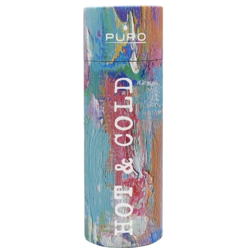Kup Termo láhev z nerezové oceli Puro Hot&Cold 500ml (StreetArt - Malba světle modrá) - PUR170BLU - {ean13} - Sklep Home Screen