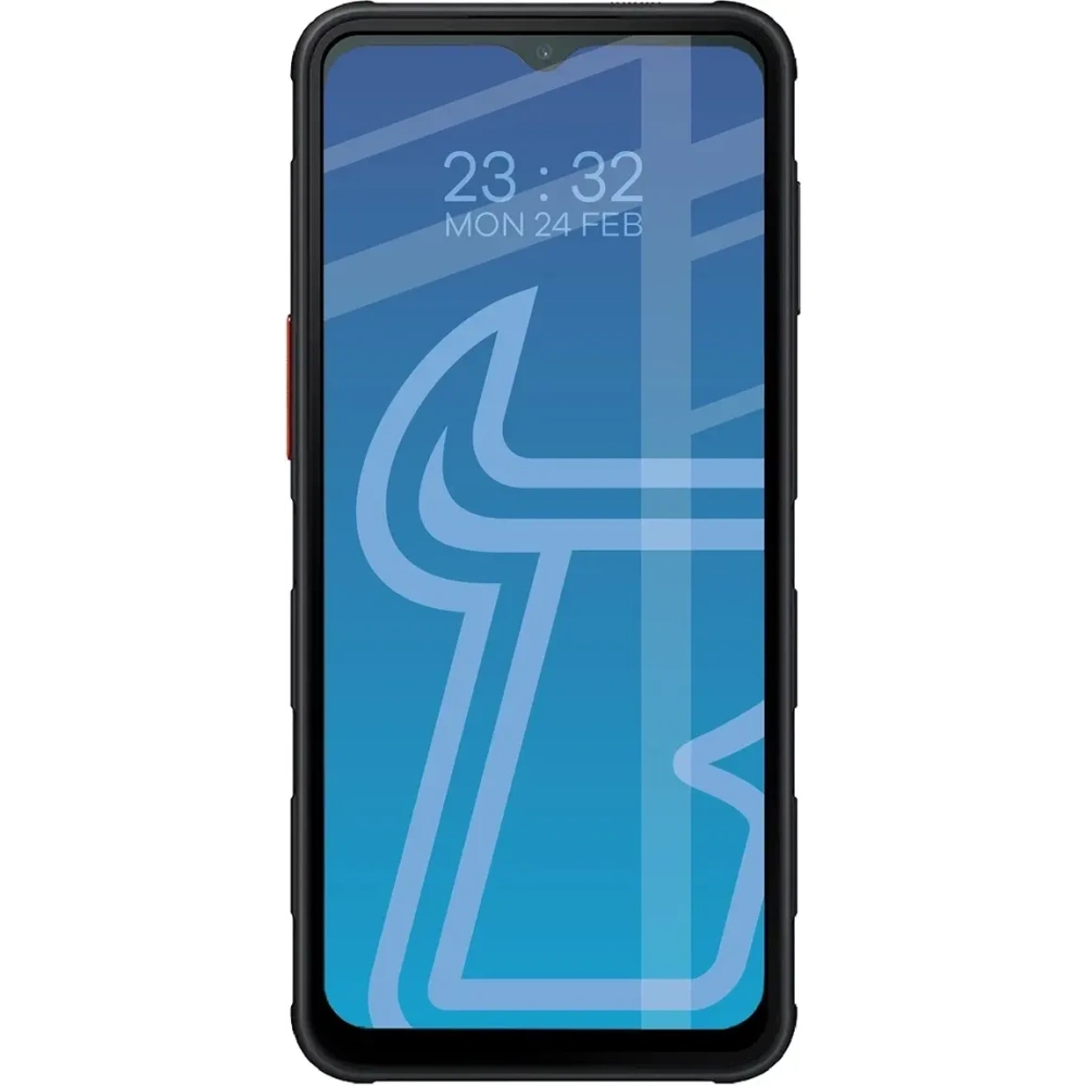 Szkło hartowane Bizon Glass Edge Duo do Samsung Galaxy XCover 7 Pro / 6 Pro czarna ramka [2 PACK]