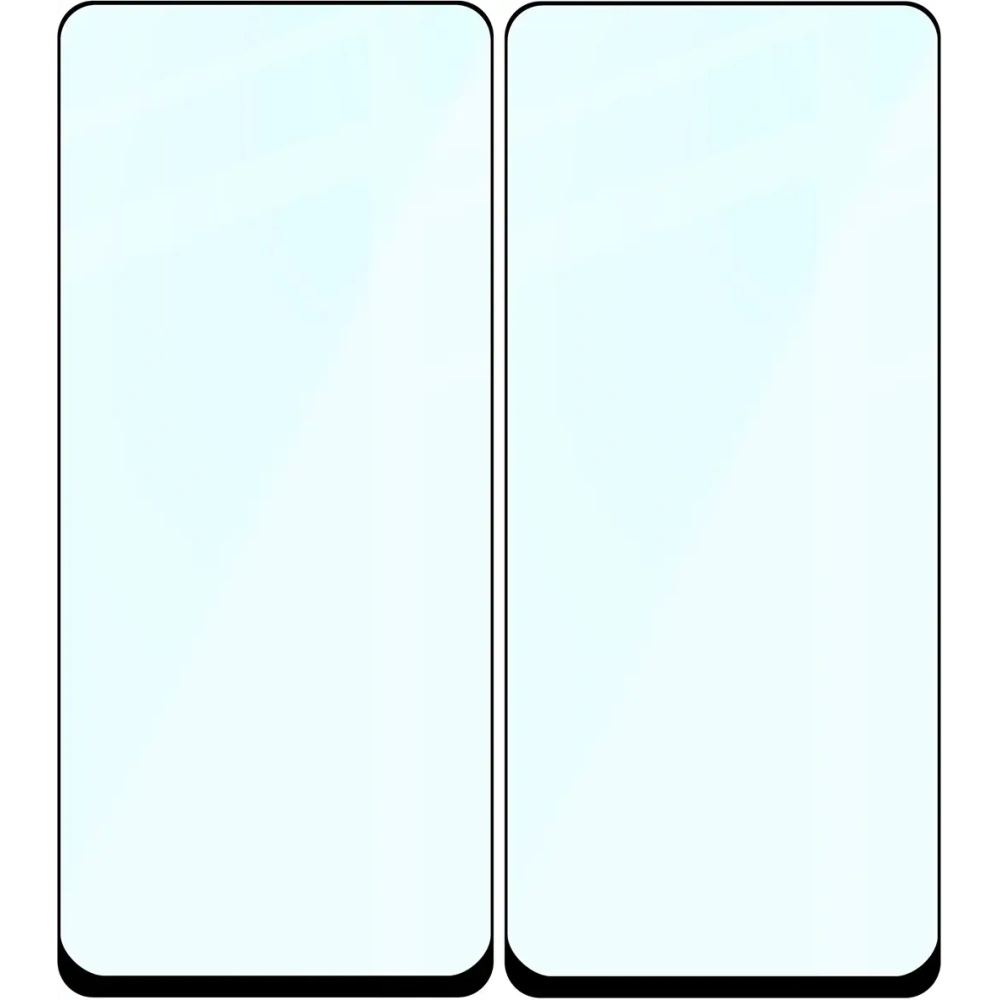 Szkło hartowane Bizon Glass Edge Duo do Samsung Galaxy XCover 7 Pro / 6 Pro czarna ramka [2 PACK]
