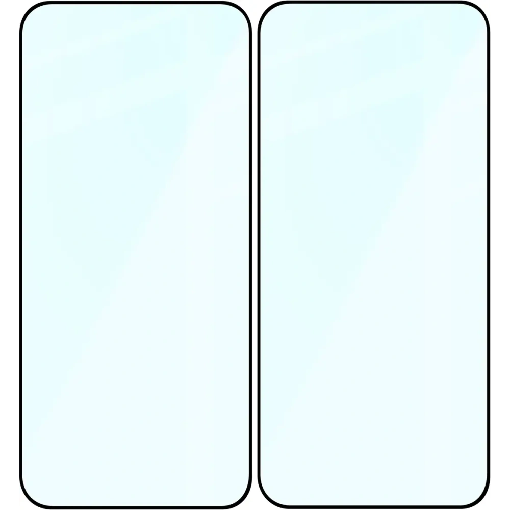 Szkło hartowane Bizon Glass Edge Duo do Honor 400 czarna ramka [2 PACK]