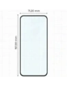 Szkło hartowane Bizon Glass Edge Duo do Honor 400 Lite czarna ramka [2 PACK]