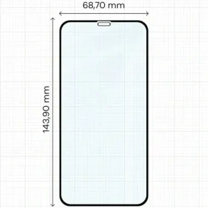 Szkło hartowane Bizon Glass Edge Duo do Apple iPhone 11 / XR czarna ramka [2 PACK]