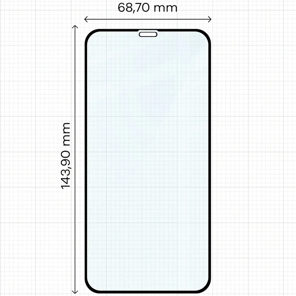 Szkło hartowane Bizon Glass Edge Duo do Apple iPhone 11 / XR czarna ramka [2 PACK]