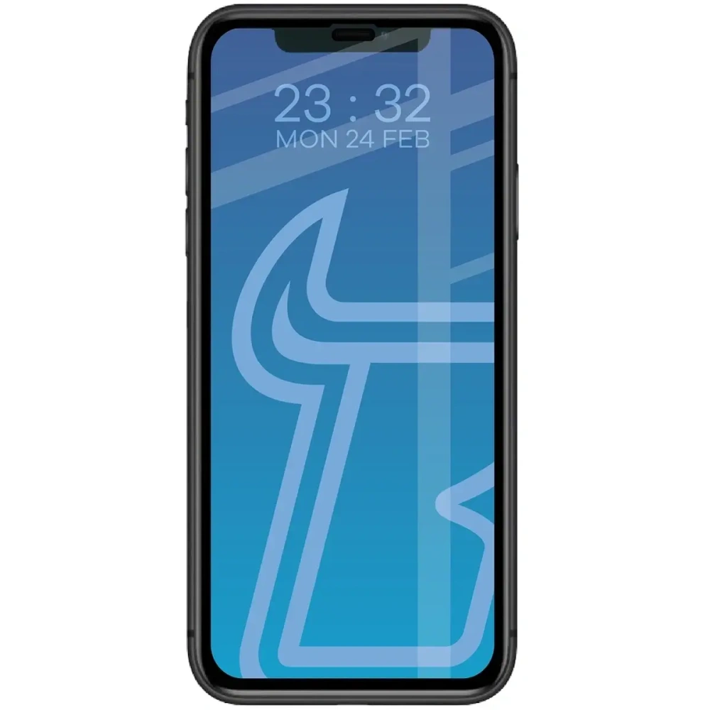 Szkło hartowane Bizon Glass Edge Duo do Apple iPhone 11 / XR czarna ramka [2 PACK]