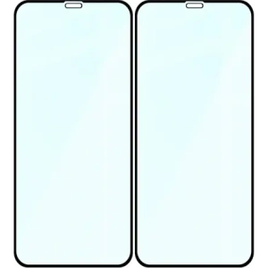 Szkło hartowane Bizon Glass Edge Duo do Apple iPhone 11 / XR czarna ramka [2 PACK]