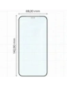 Szkło hartowane Bizon Glass Edge Duo do Apple iPhone 12 / 12 Pro czarna ramka [2 PACK]