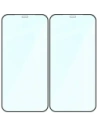 Szkło hartowane Bizon Glass Edge Duo do Apple iPhone 12 / 12 Pro czarna ramka [2 PACK]