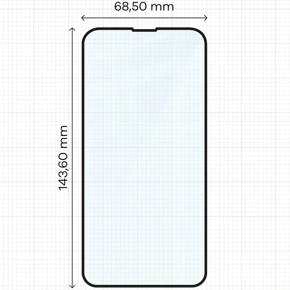 Szkło hartowane Bizon Glass Edge Duo do Apple iPhone 13 / 13 Pro czarna ramka [2 PACK]
