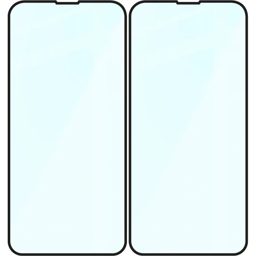 Szkło hartowane Bizon Glass Edge Duo do Apple iPhone 13 / 13 Pro czarna ramka [2 PACK]