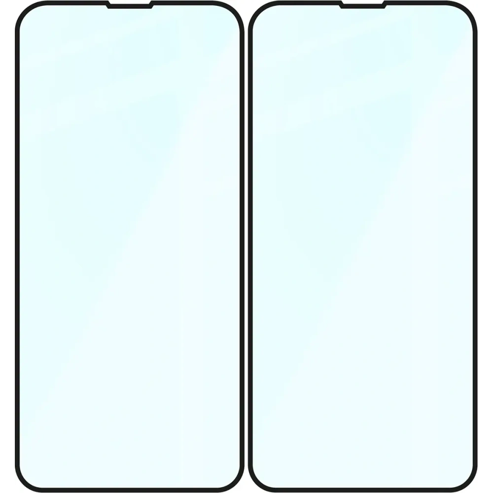 Szkło hartowane Bizon Glass Edge Duo do Apple iPhone 13 / 13 Pro czarna ramka [2 PACK]