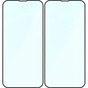 Szkło hartowane Bizon Glass Edge Duo do Apple iPhone 13 Pro Max czarna ramka [2 PACK]