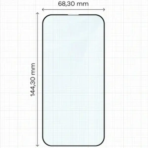 Szkło hartowane Bizon Glass Edge Duo do Apple iPhone 14 Pro czarna ramka [2 PACK]