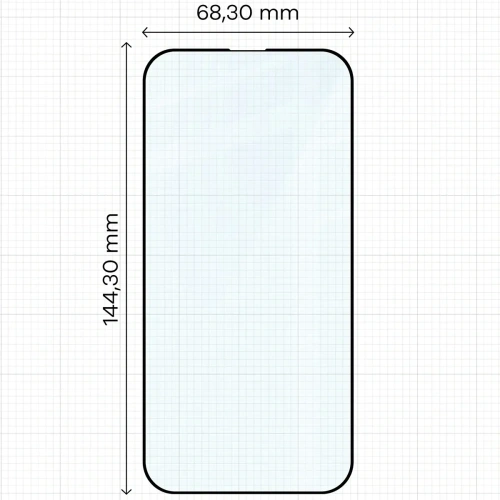 Szkło hartowane Bizon Glass Edge Duo do Apple iPhone 14 Pro czarna ramka [2 PACK]
