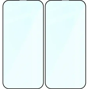 Szkło hartowane Bizon Glass Edge Duo do Apple iPhone 14 Pro czarna ramka [2 PACK]
