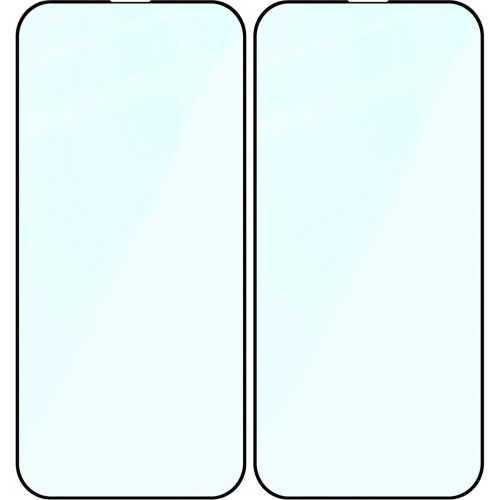 Szkło hartowane Bizon Glass Edge Duo do Apple iPhone 14 Pro czarna ramka [2 PACK]