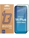 Szkło hartowane Bizon Glass Edge Duo do Apple iPhone 14 Plus / 13 Pro Max czarna ramka [2 PACK]