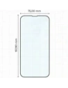 Szkło hartowane Bizon Glass Edge Duo do Apple iPhone 14 Plus / 13 Pro Max czarna ramka [2 PACK]