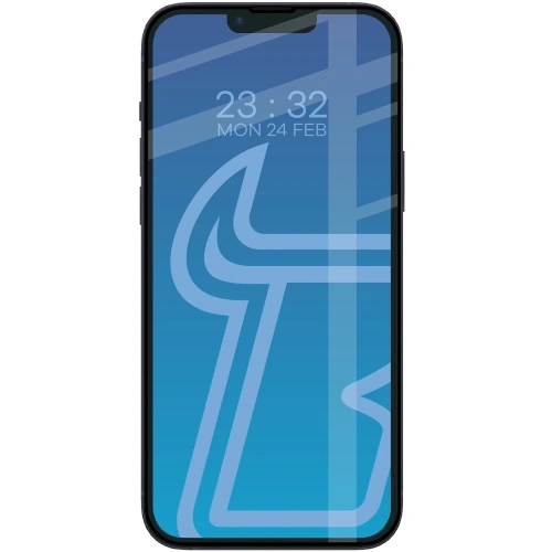 Szkło hartowane Bizon Glass Edge Duo do Apple iPhone 14 Plus / 13 Pro Max czarna ramka [2 PACK]