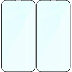 Szkło hartowane Bizon Glass Edge Duo do Apple iPhone 14 Plus / 13 Pro Max czarna ramka [2 PACK]