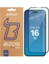 Szkło hartowane Bizon Glass Edge Duo do Apple iPhone 15 / 16 czarna ramka [2 PACK]