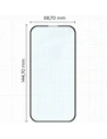 Szkło hartowane Bizon Glass Edge Duo do Apple iPhone 15 / 16 czarna ramka [2 PACK]