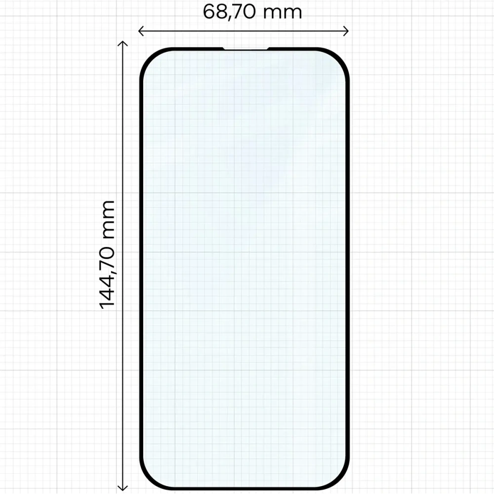 Szkło hartowane Bizon Glass Edge Duo do Apple iPhone 15 / 16 czarna ramka [2 PACK]