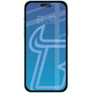 Szkło hartowane Bizon Glass Edge Duo do Apple iPhone 15 / 16 czarna ramka [2 PACK]