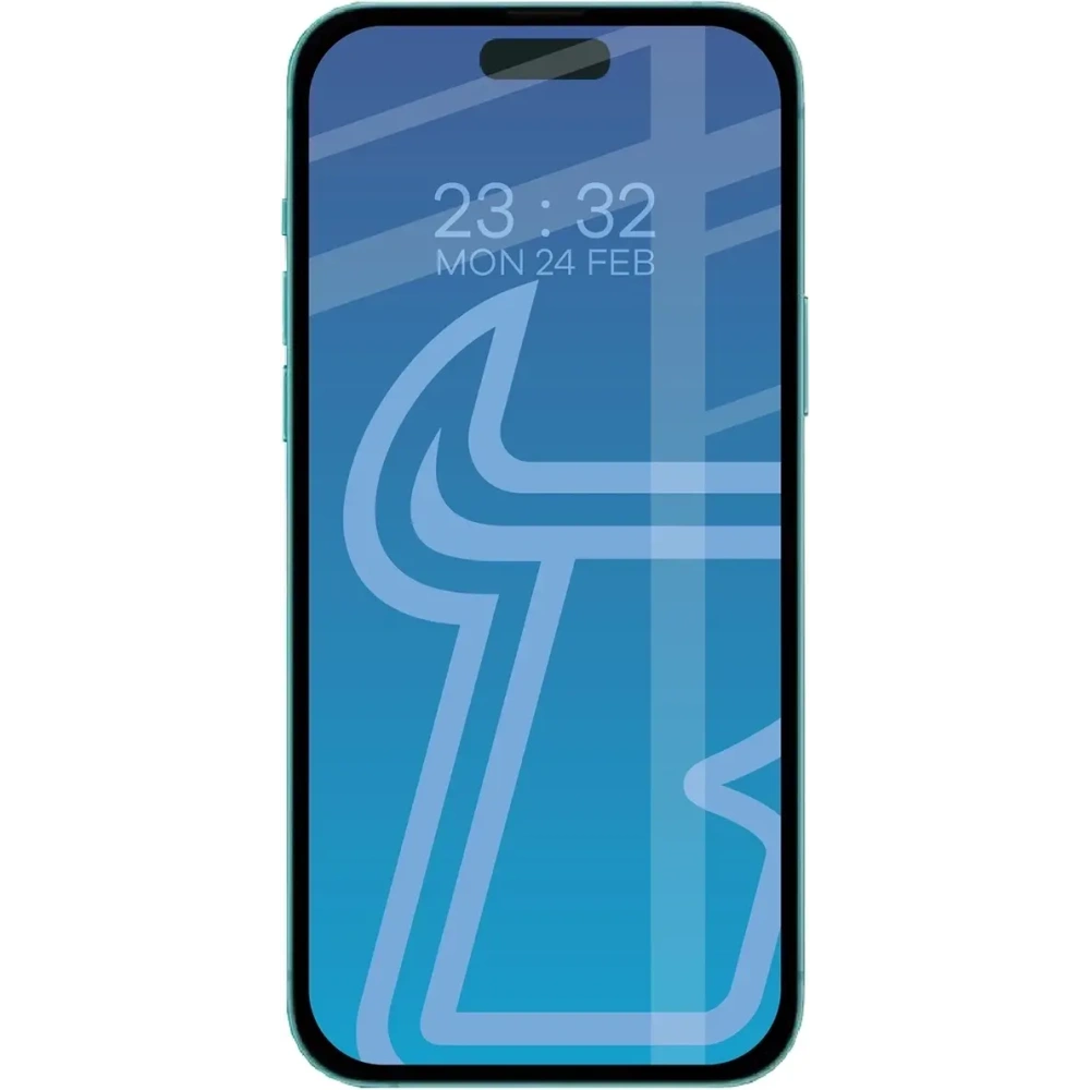 Szkło hartowane Bizon Glass Edge Duo do Apple iPhone 15 / 16 czarna ramka [2 PACK]