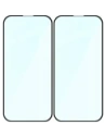 Szkło hartowane Bizon Glass Edge Duo do Apple iPhone 15 / 16 czarna ramka [2 PACK]