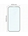 Szkło hartowane Bizon Glass Edge Duo do Apple iPhone 15 Pro czarna ramka [2 PACK]