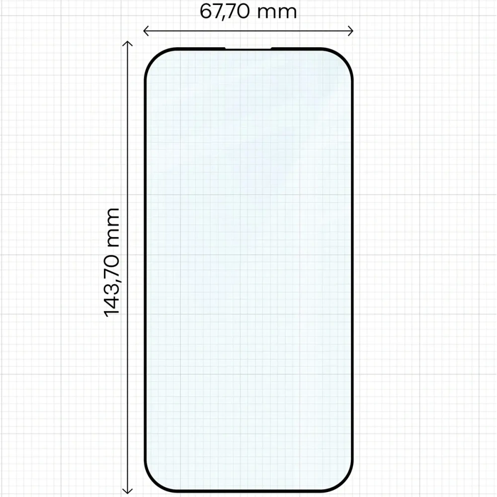 Szkło hartowane Bizon Glass Edge Duo do Apple iPhone 15 Pro czarna ramka [2 PACK]