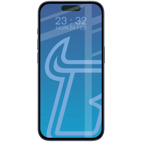 Szkło hartowane Bizon Glass Edge Duo do Apple iPhone 15 Pro czarna ramka [2 PACK]