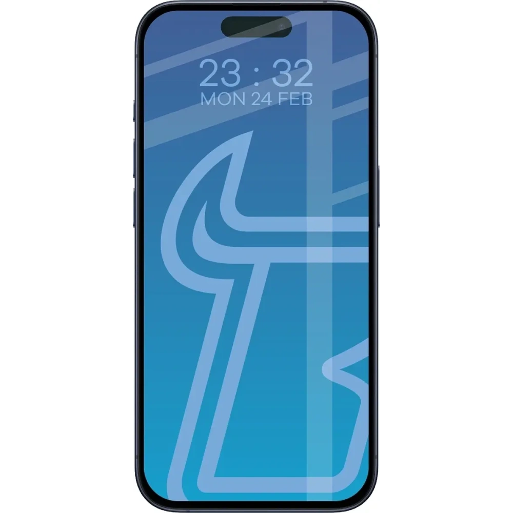 Szkło hartowane Bizon Glass Edge Duo do Apple iPhone 15 Pro czarna ramka [2 PACK]