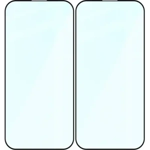 Szkło hartowane Bizon Glass Edge Duo do Apple iPhone 15 Pro czarna ramka [2 PACK]