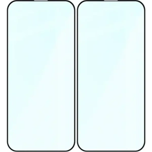 Szkło hartowane Bizon Glass Edge Duo do Apple iPhone 15 Pro Max czarna ramka [2 PACK]