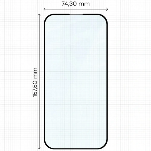 Szkło hartowane Bizon Glass Edge Duo do Apple iPhone 15 Plus / 16 Plus czarna ramka [2 PACK]