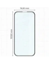 Szkło hartowane Bizon Glass Edge Duo do Apple iPhone 15 Plus / 16 Plus czarna ramka [2 PACK]